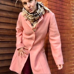 100% wool pink coat!